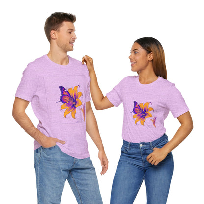 Outrun Butterfly on Lilly Print