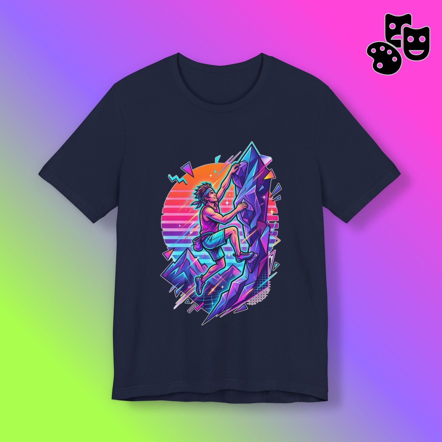 Climber Retro Sunset