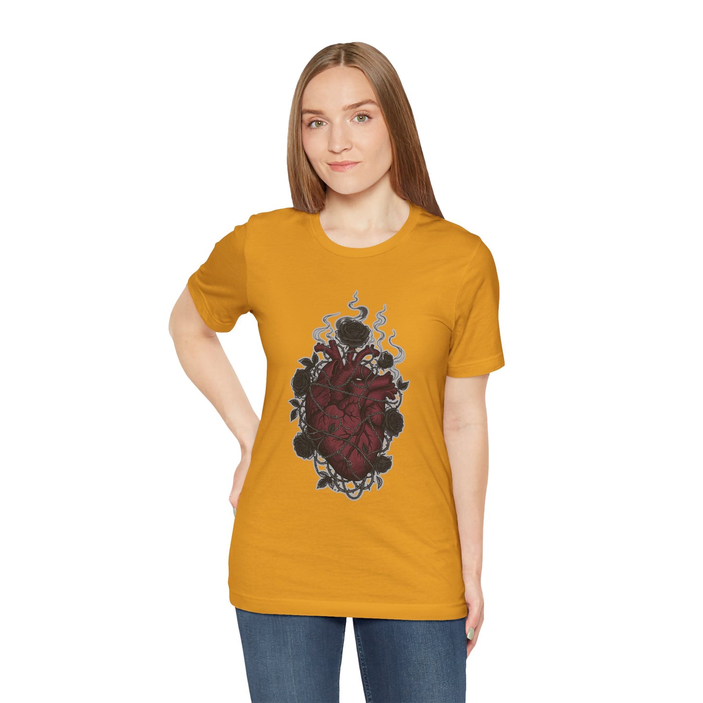 Dark Floral Gothic Heart