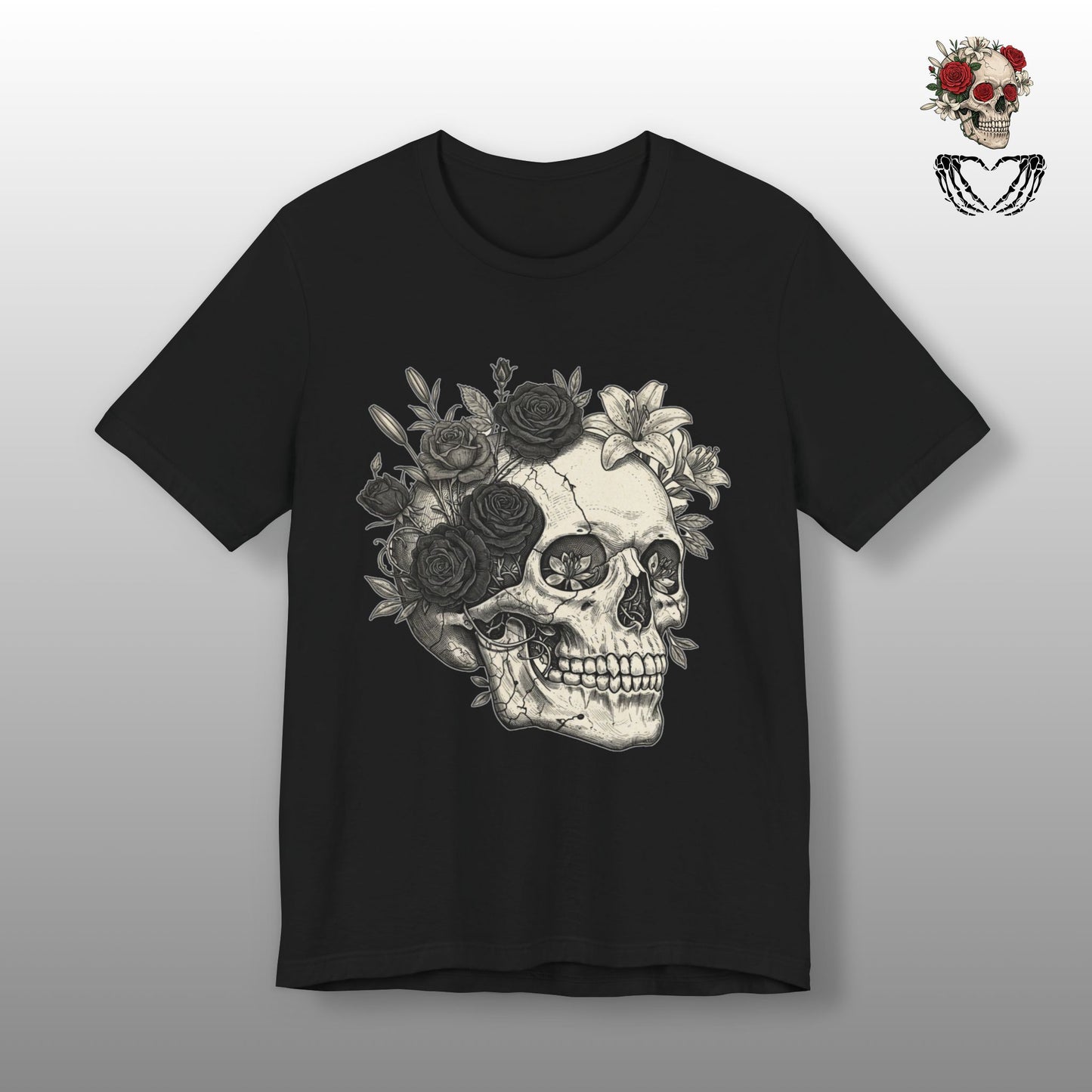 Skull Floral Tee