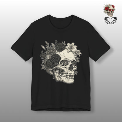 Skull Floral Tee