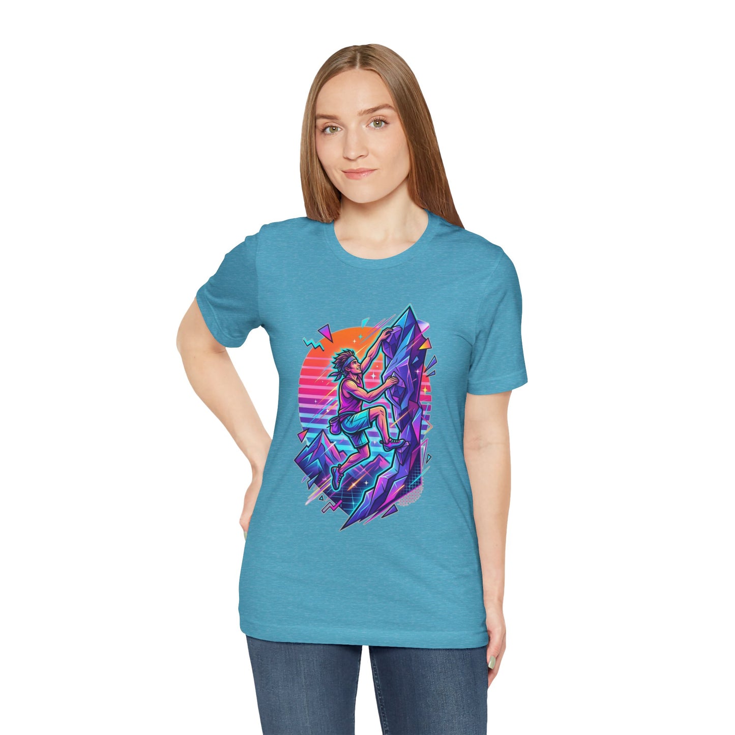 Climber Retro Sunset