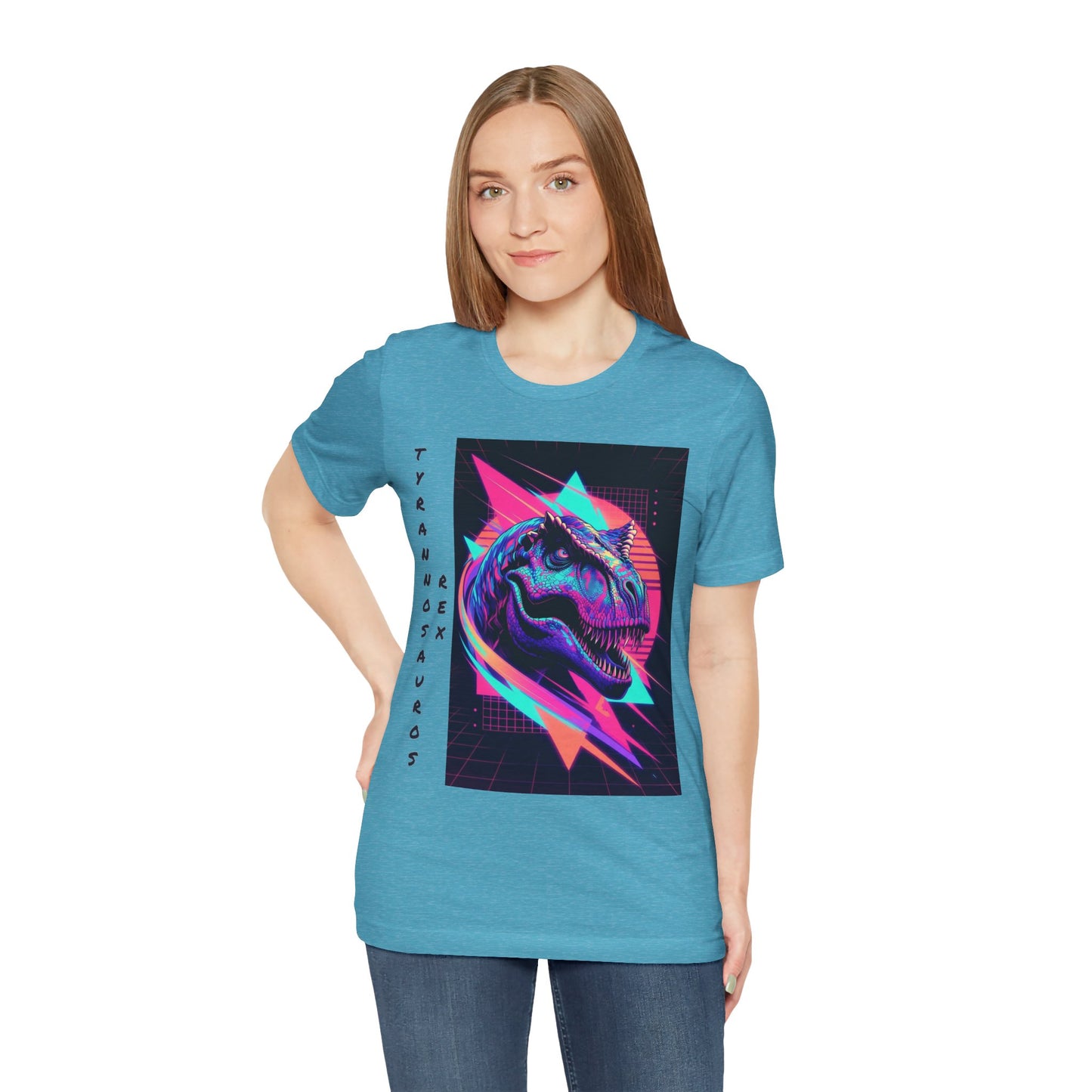 Retro Neon T-Rex
