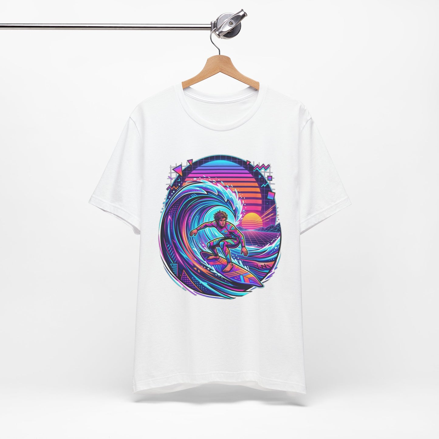 Retro Sunset Surfer