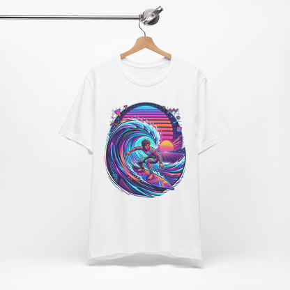 Retro Sunset Surfer