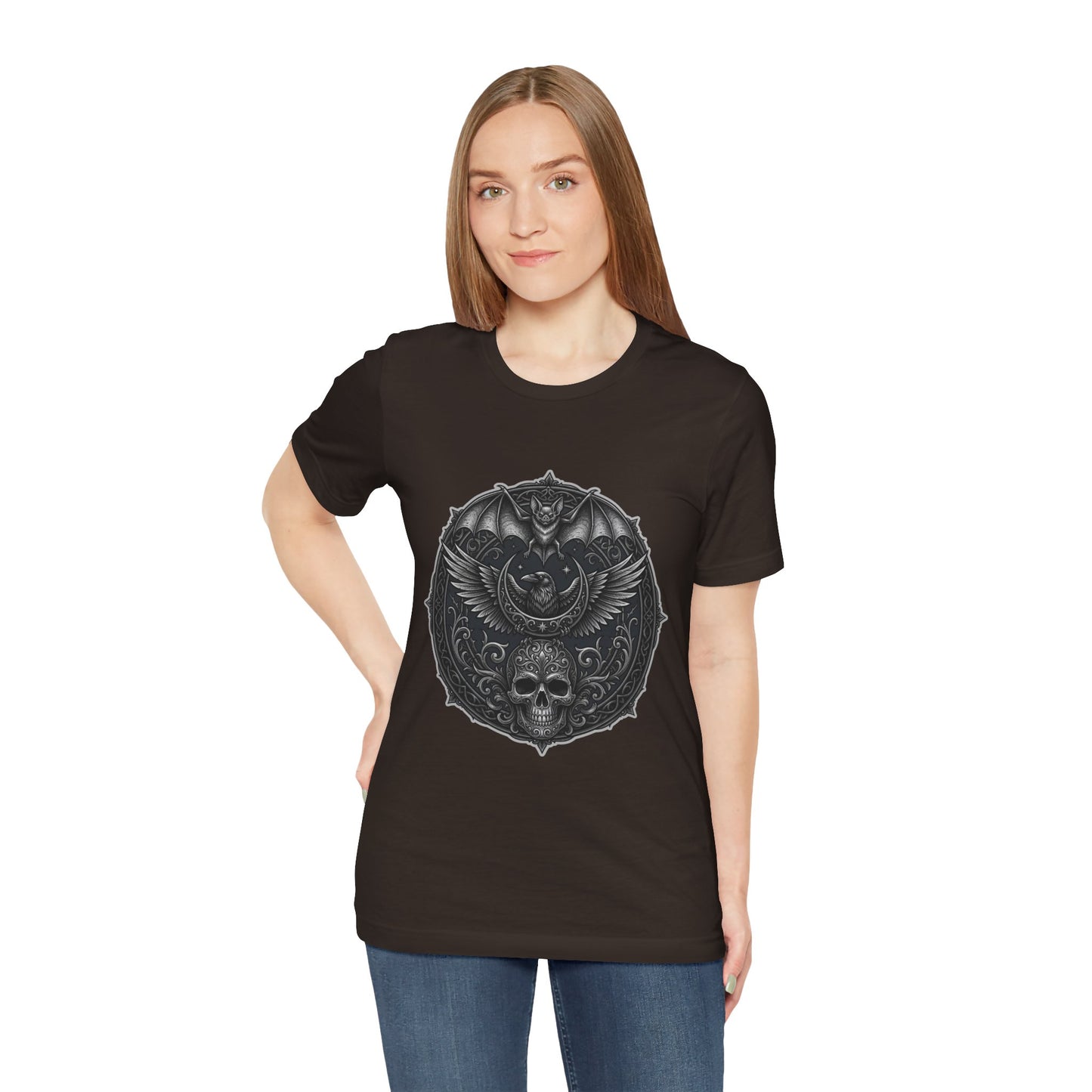Gothic Skull & Bat