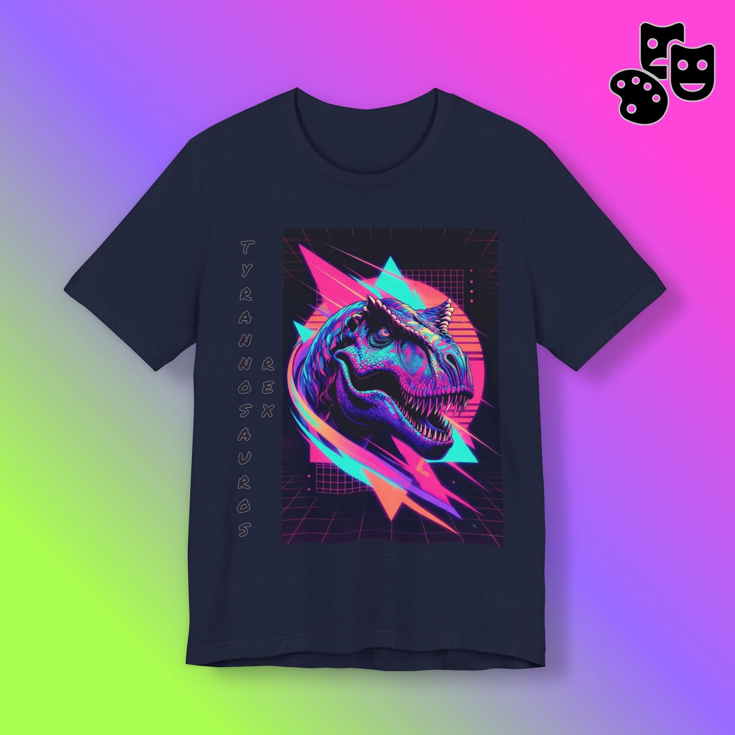 Retro Neon T-Rex
