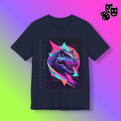 Retro Neon T-Rex