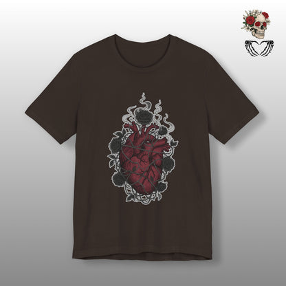 Dark Floral Gothic Heart