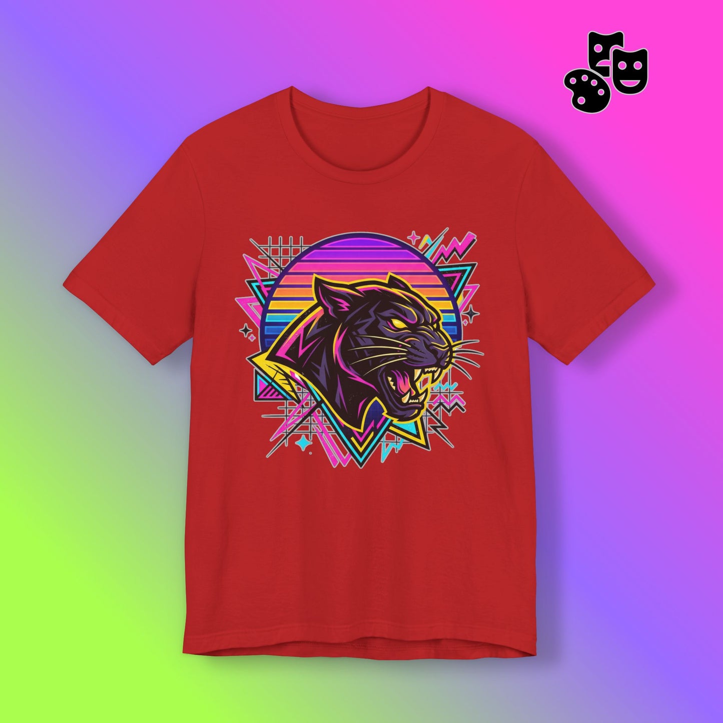 Retro Neon Panther