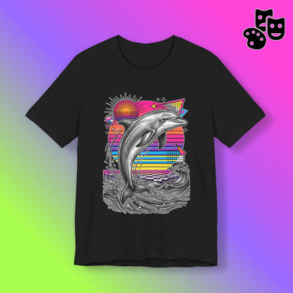 Dolphin Retro Graphic