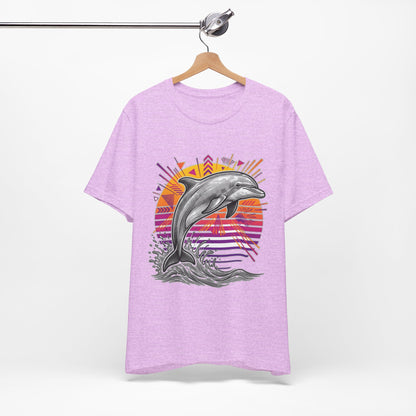 Retro Tropical Dolphin
