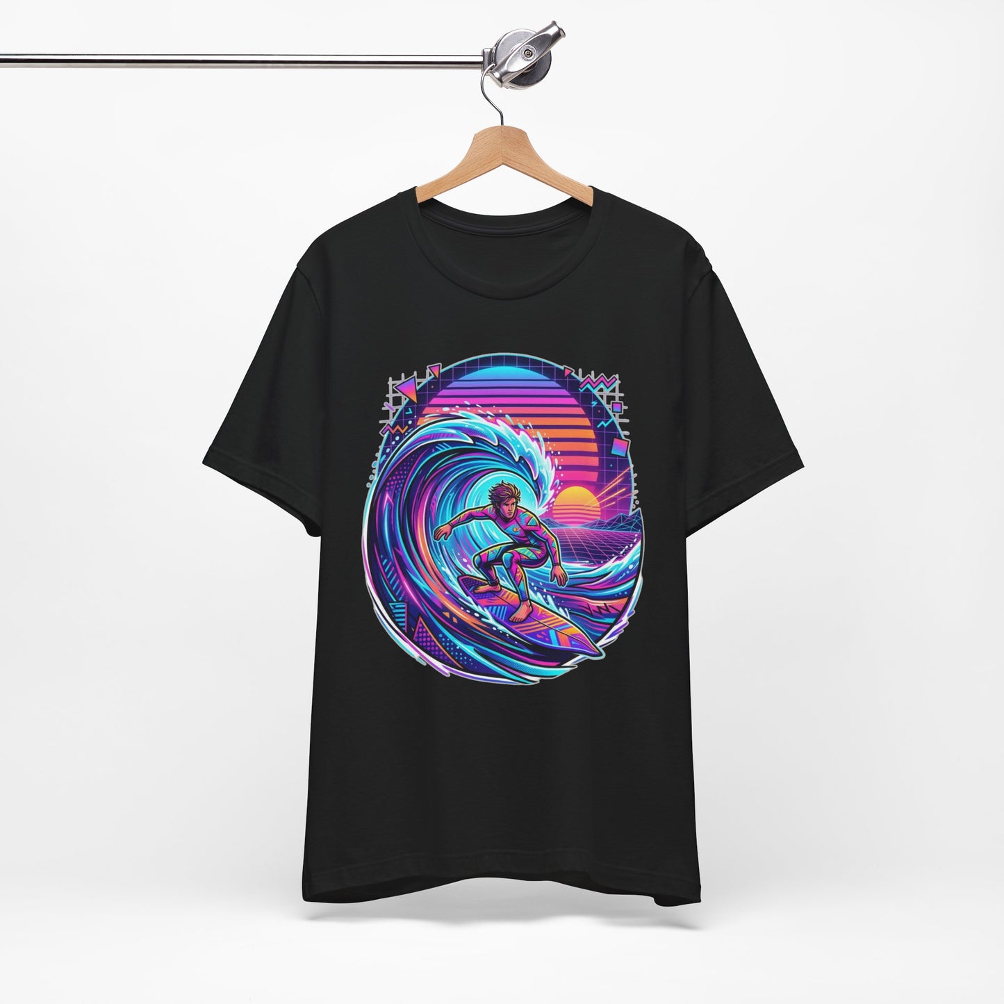 Retro Sunset Surfer