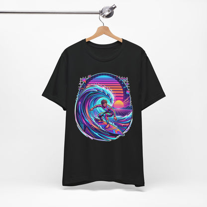 Retro Sunset Surfer