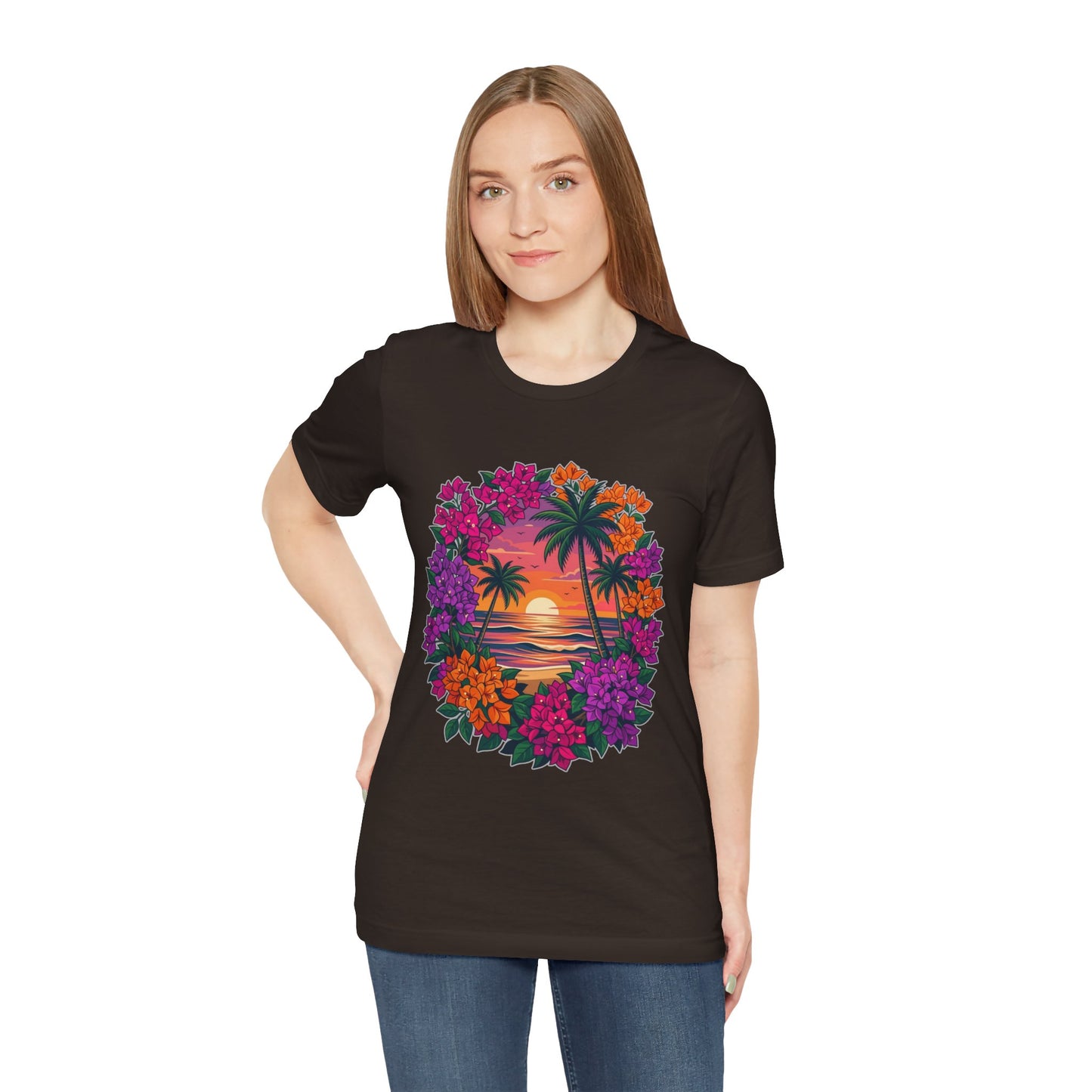 Sunset Floral Tropical