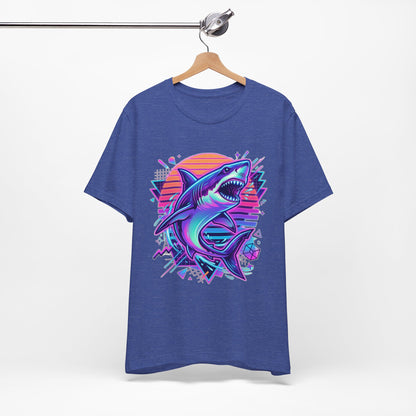 Retro Neon Shark