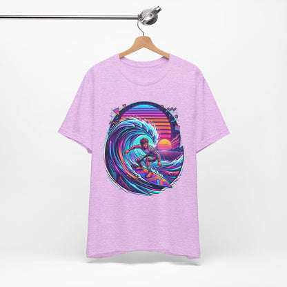 Retro Sunset Surfer