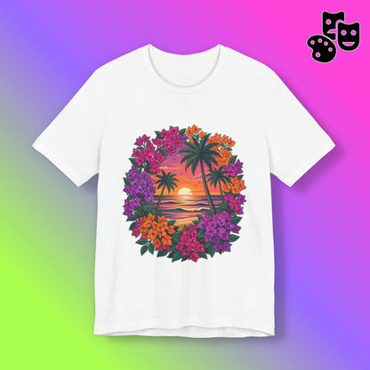 Sunset Floral Tropical