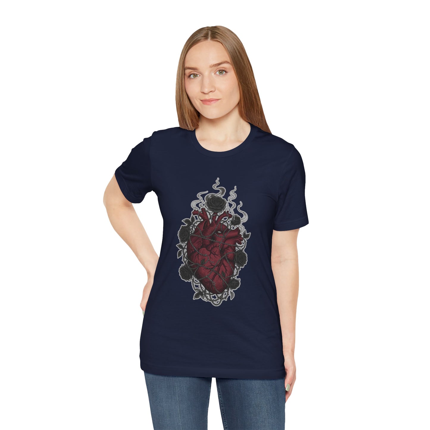 Dark Floral Gothic Heart