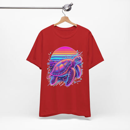 Retro Sunset Turtle