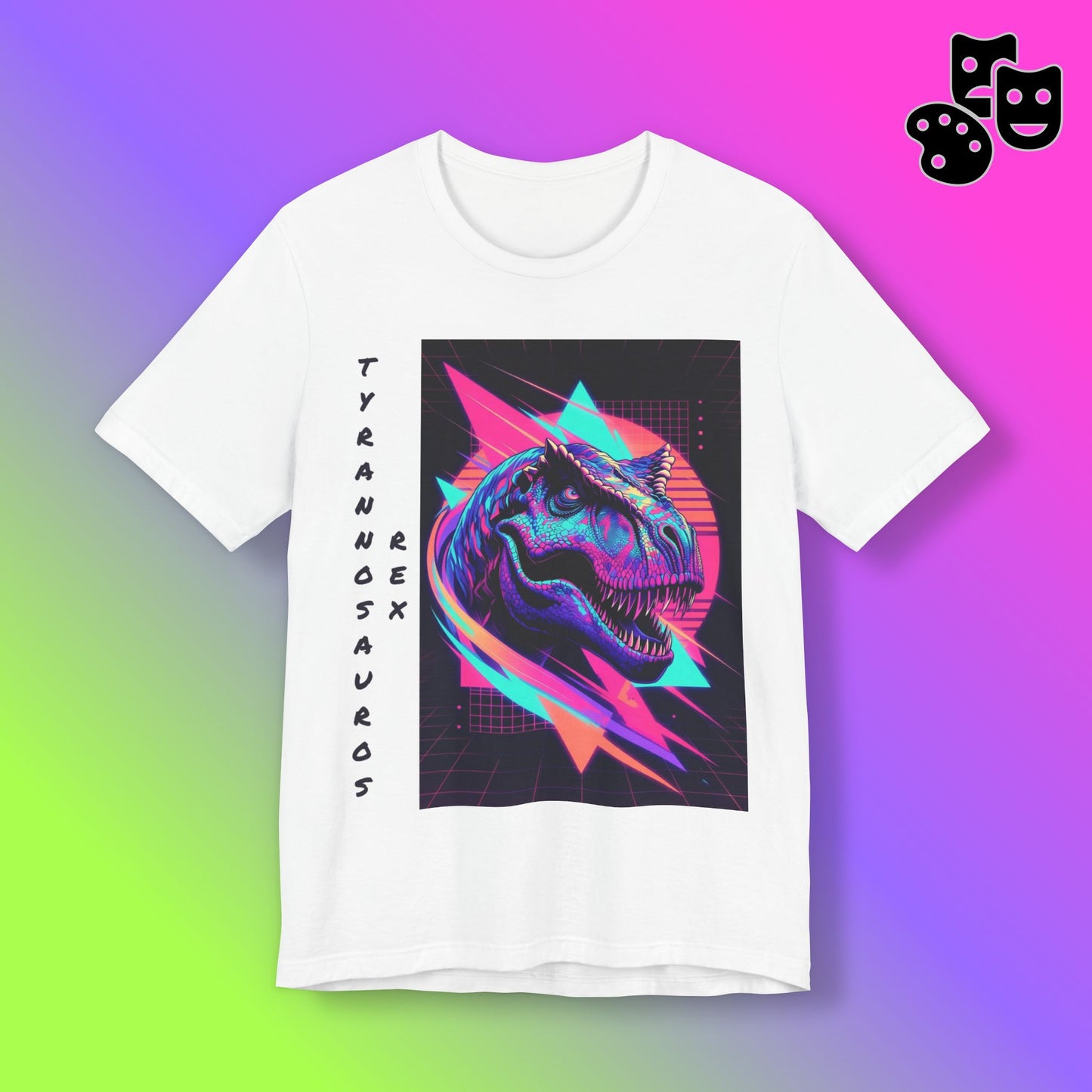 Retro Neon T-Rex