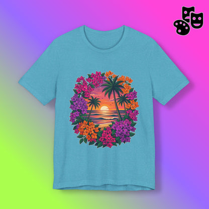 Sunset Floral Tropical