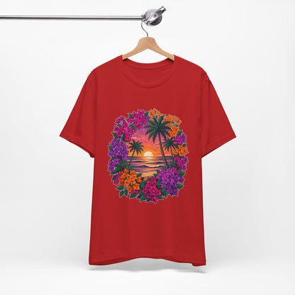 Sunset Floral Tropical