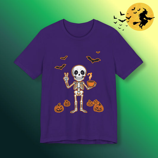 Halloween Skeleton Coffee & Peace