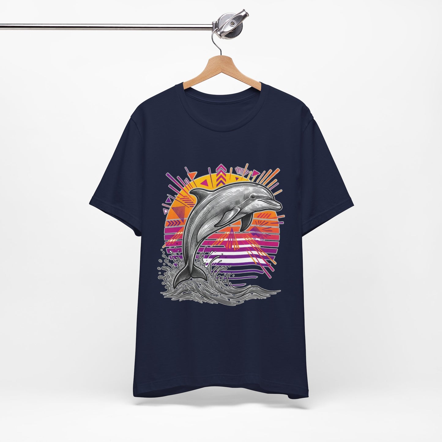 Retro Tropical Dolphin