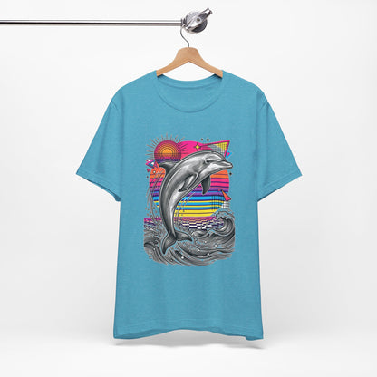 Dolphin Retro Graphic