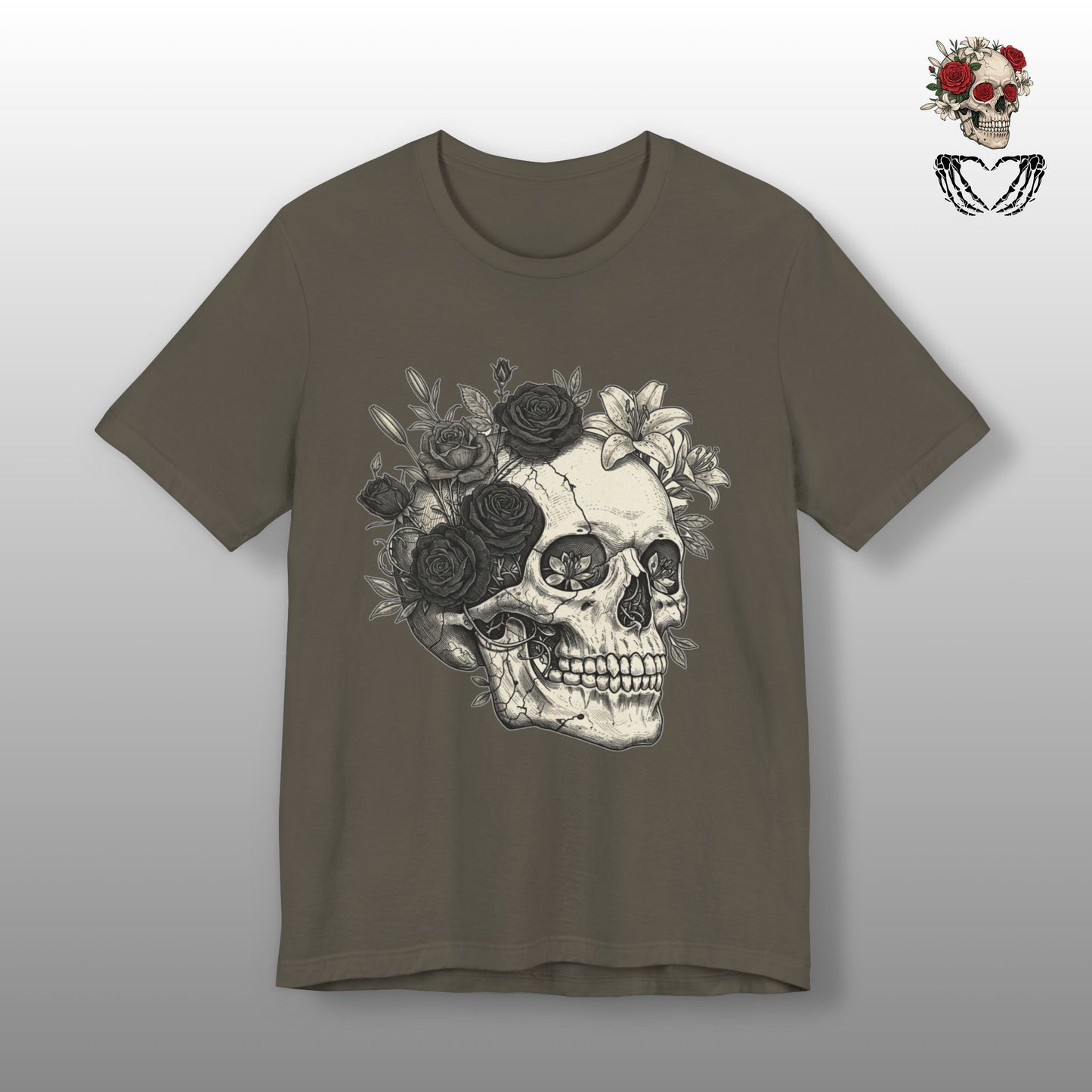 Skull Floral Tee
