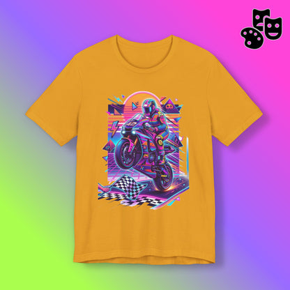 Neon Retro Biker