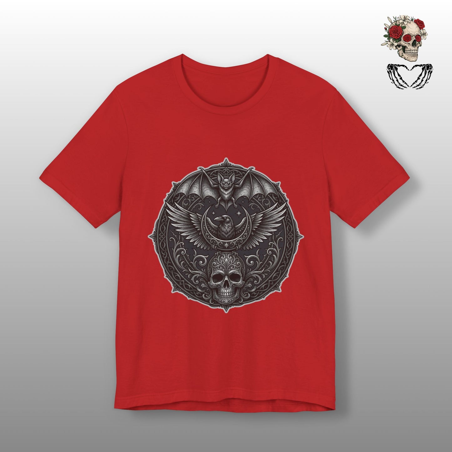 Gothic Skull & Bat