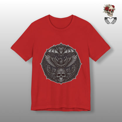 Gothic Skull & Bat
