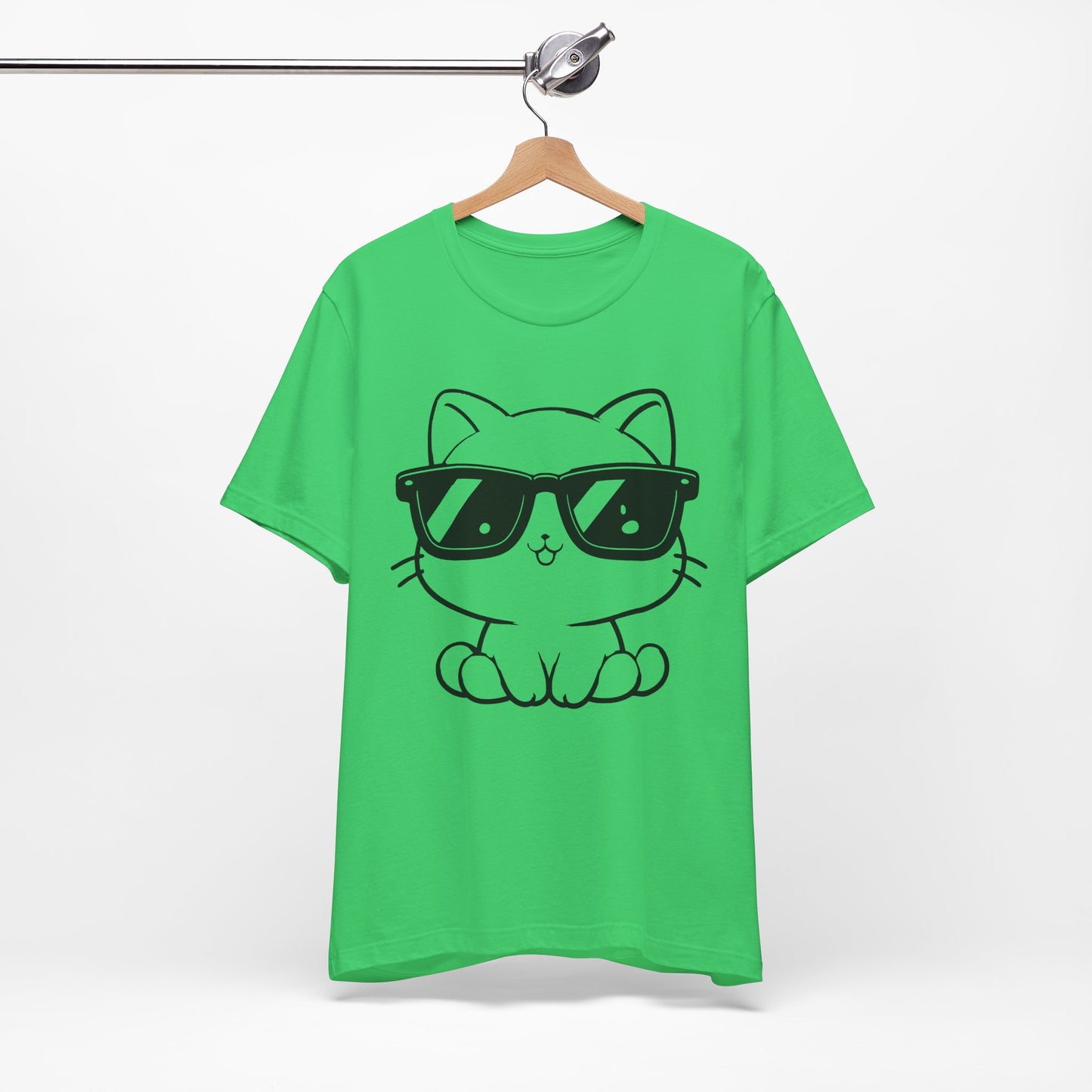 Cat Sunglasses Line Art Tee