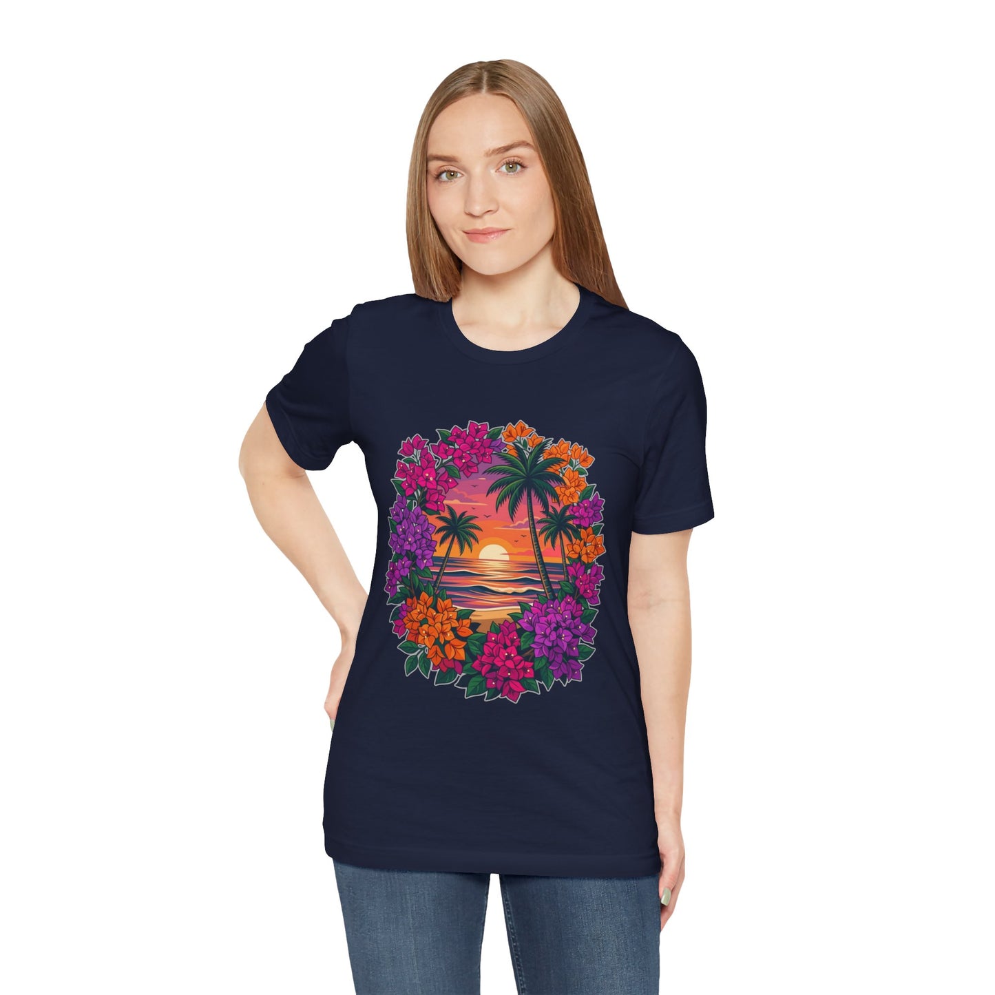 Sunset Floral Tropical