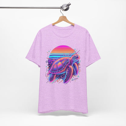 Retro Sunset Turtle