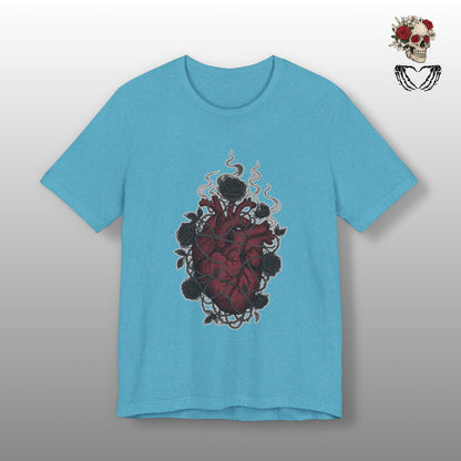Dark Floral Gothic Heart