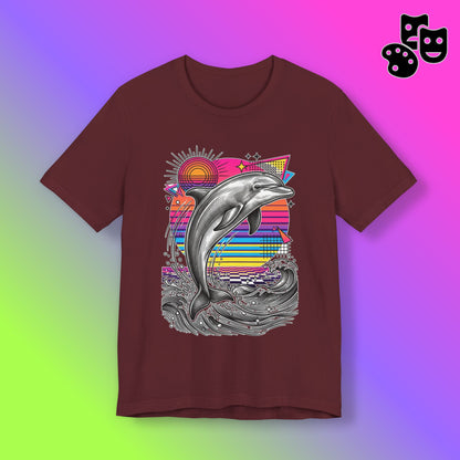 Dolphin Retro Graphic