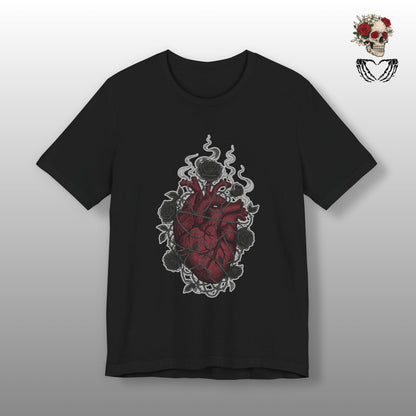 Dark Floral Gothic Heart