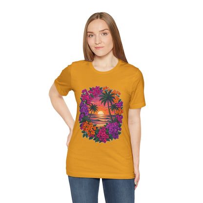 Sunset Floral Tropical