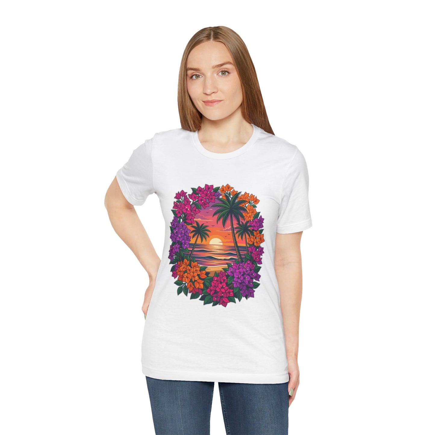 Sunset Floral Tropical