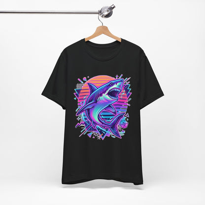Retro Neon Shark