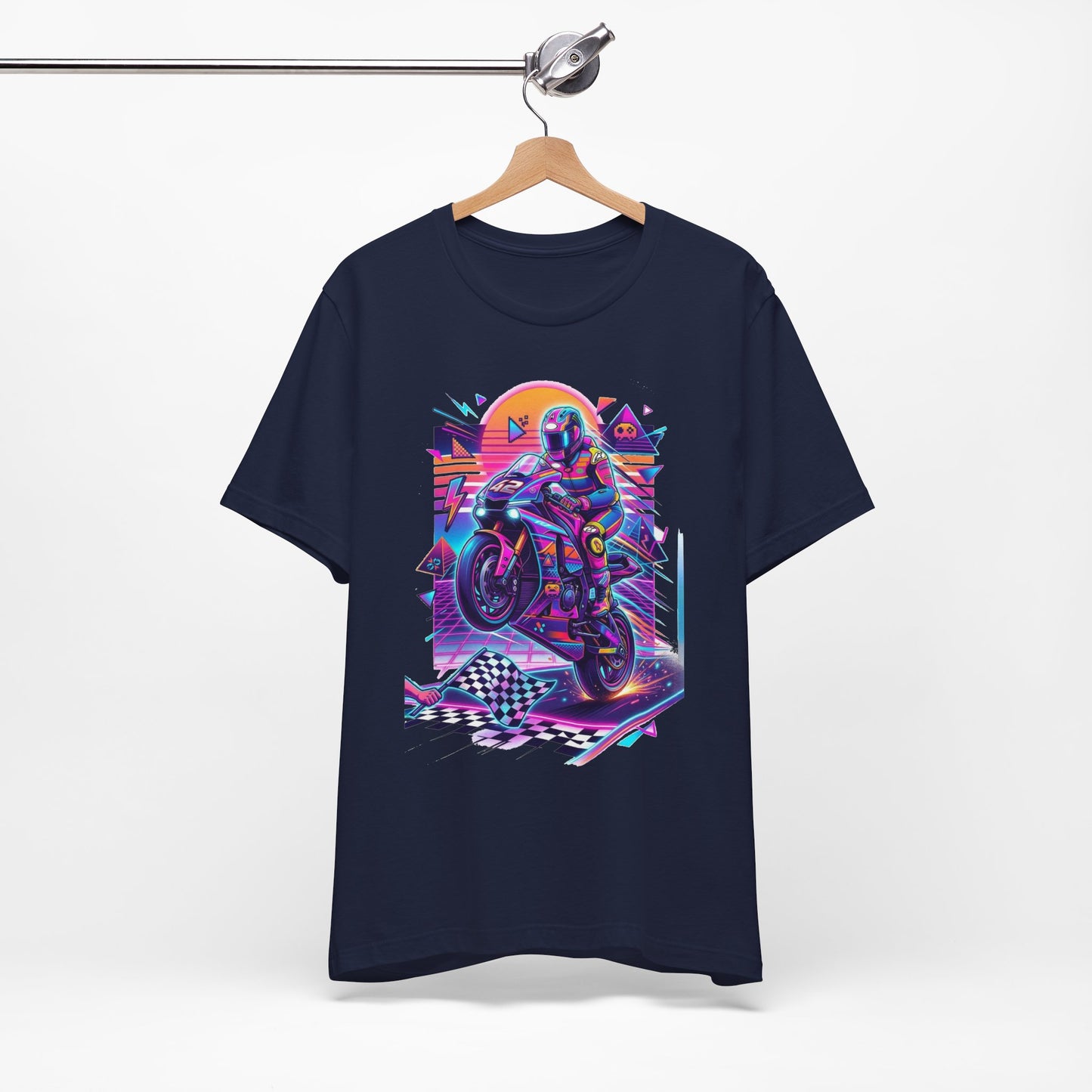 Neon Retro Biker