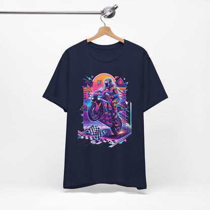 Neon Retro Biker