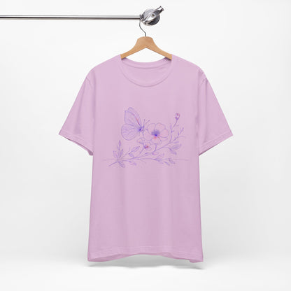 Butterfly Line Art Tee