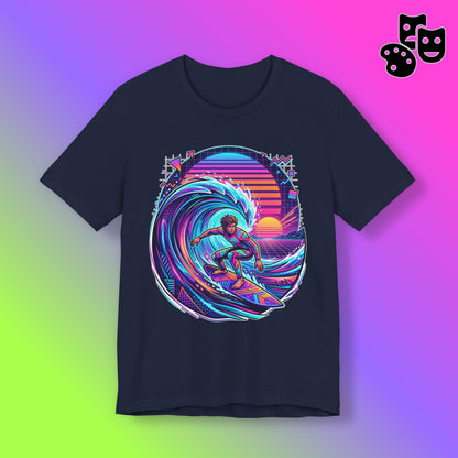 Retro Sunset Surfer