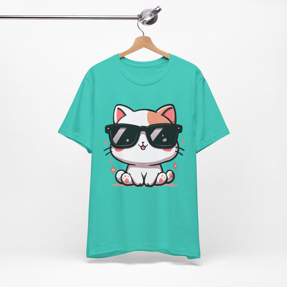 Cute Kitty Cat with Shades Tee
