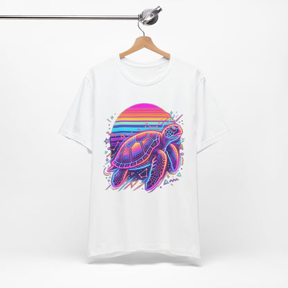 Retro Sunset Turtle