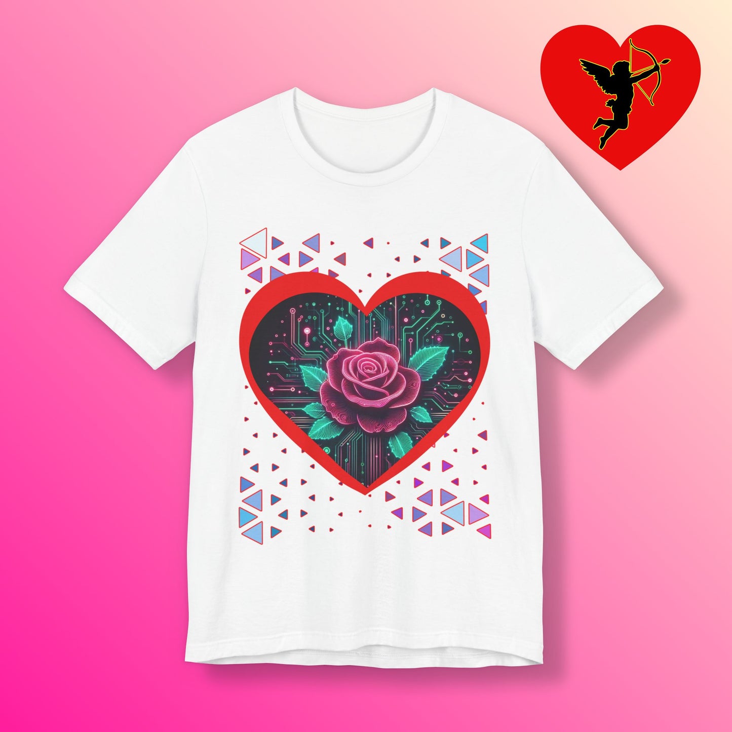 Romantic Heart Rose